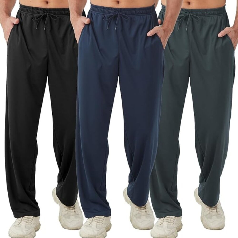 Men's light weight active pants set of 3 Medium-NEW